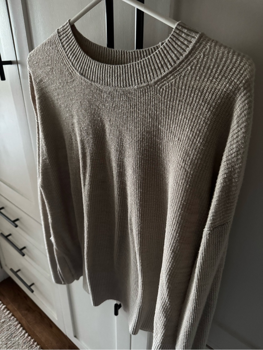 Banana Republic Light Oatmeal Crewneck Sweater